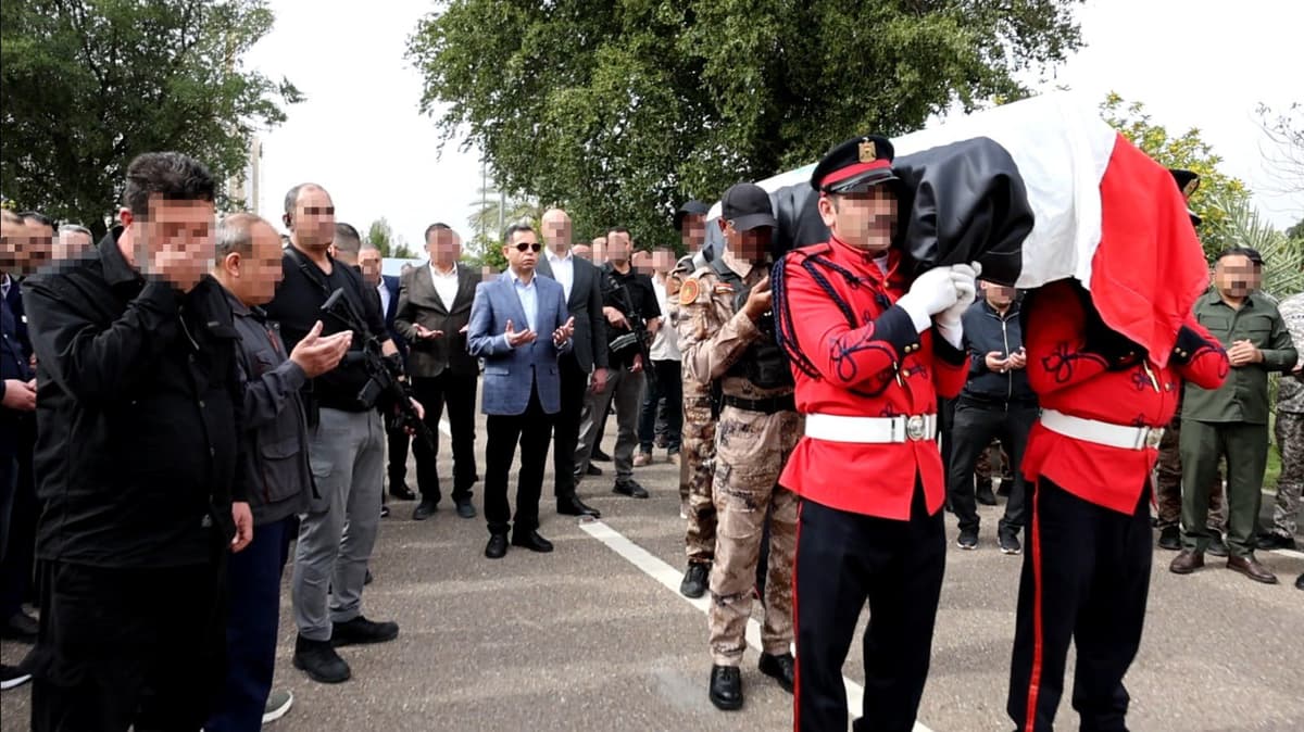 Funeral procession of the martyr Sarmad Tayyib Nouri in the presence of the Head of the National Intelligence Service