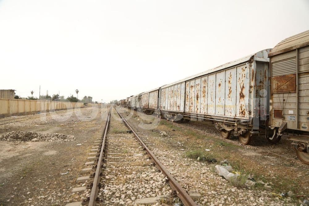 Train carriages, Mosul train station