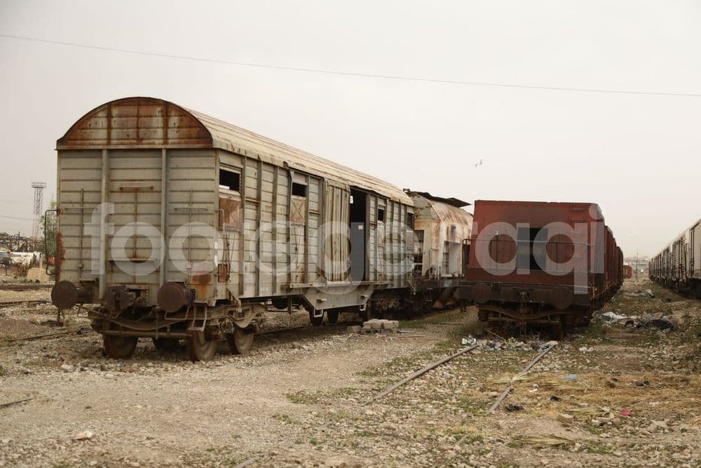 Train carriages, Mosul train station, Nainawa