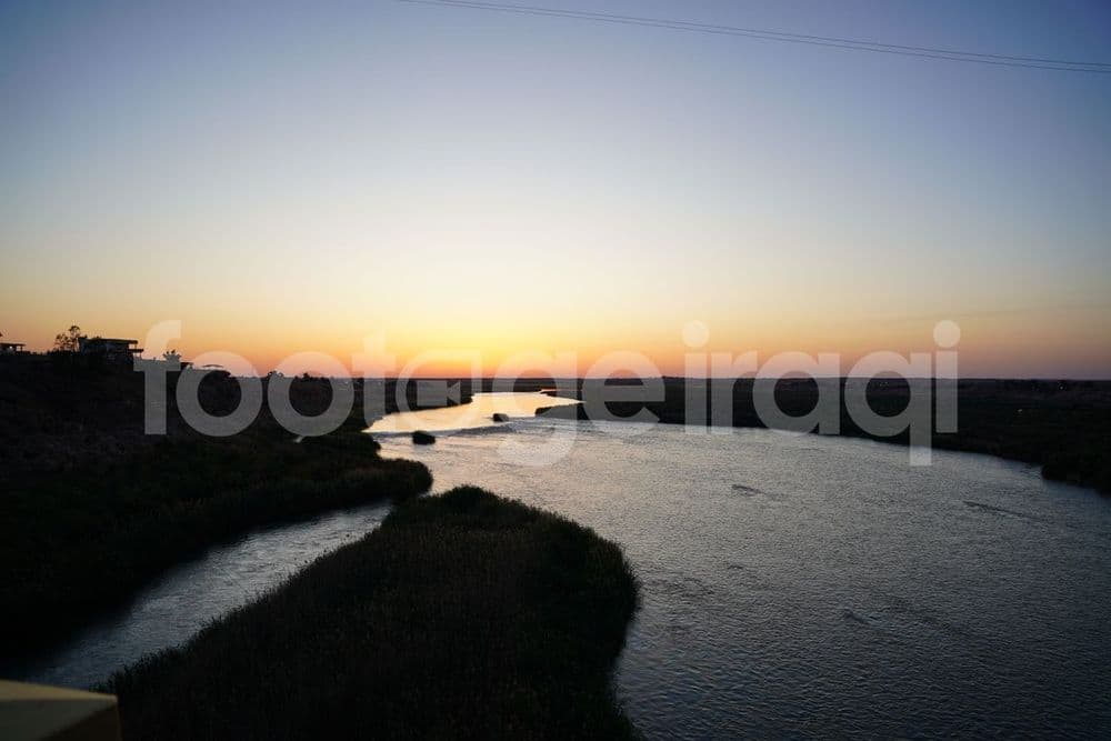 Sunset scene in Rawah city