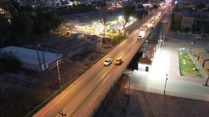 Car traffic on Kufa Bridge