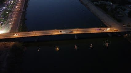 Kufa Bridge, Najaf, cars
