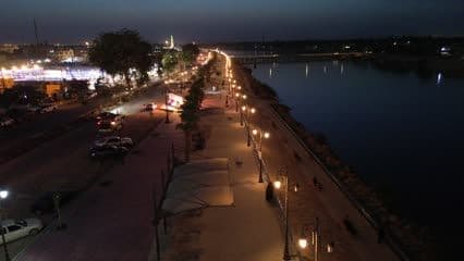 Kufa Corniche, aerial shot