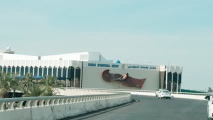 Baghdad International Airport building from the outside