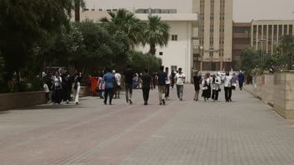 A group of male and female students, University of Mosul