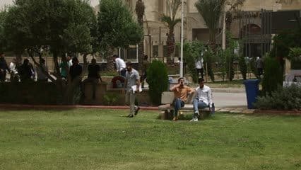 Students, lounge, University of Mosul