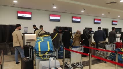 مطار الموصل , مسافرين , رحلة معتمرين