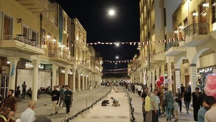 شارع الرشيد , بعد التأهيل , تركيب سكة حديد الترام