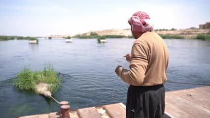 صياد , رمي سنارة الصيد