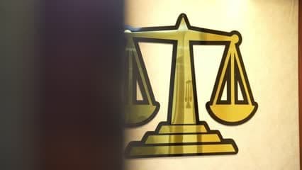 Scales of justice, courts