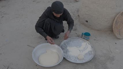 تحضير الخبز العراقي , الاهوار