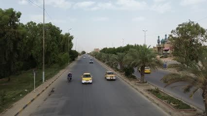 Green Belt Street, Najaf, streets, traffic