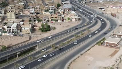 Al Zahraa Bridges, beginning of the bridge