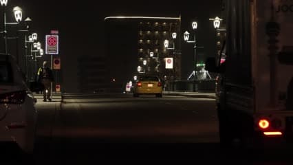 Martyrs’ Bridge at night