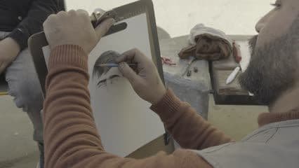Drawing a painting